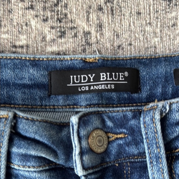 Judy Blue Blue Denim Jeans - Size 27 / 5 Boyfriend fit “Howdy” - Picture 7 of 11